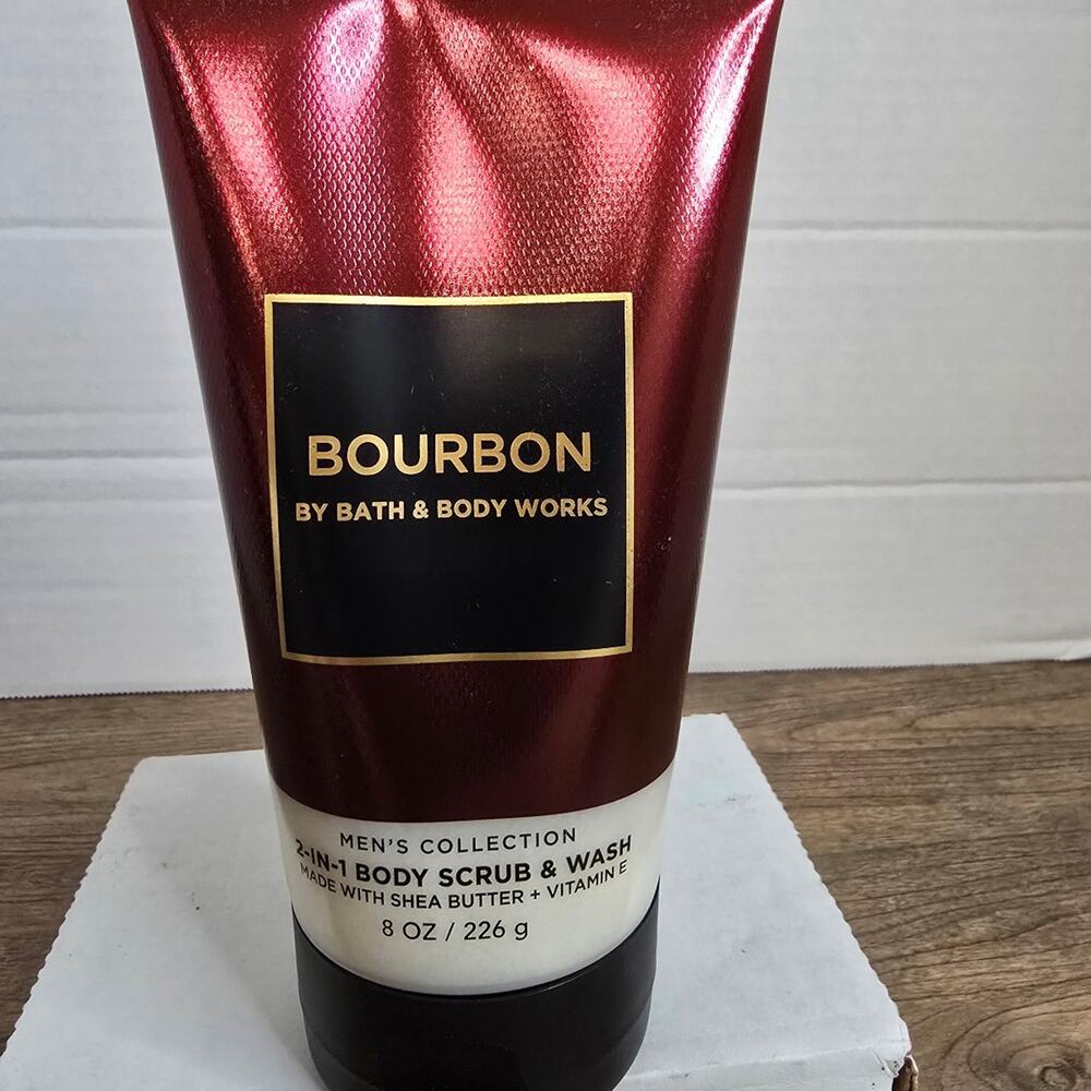 Bath & Body Works Bourbon Men's Collection 2-in-1 Body Scrub & Wash. NEW